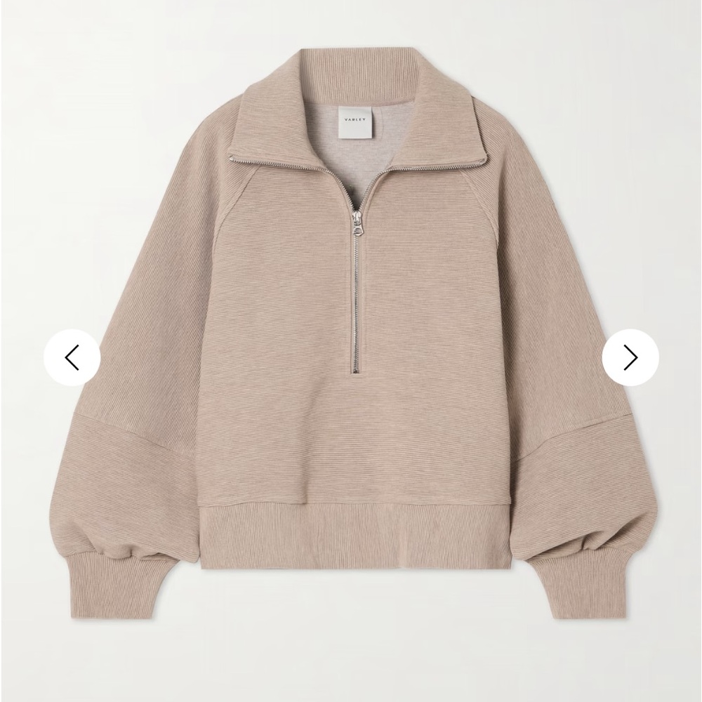 Tan Half-Zip Sweater